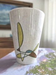 Vintage Metlox Poppy Trail Freeform Juice Cup Atomic Mid Century 1950s MINT