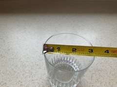 Old fashion Whiskey Glass Vintage Classic Style 3 3/4” Tall Unknown Maker