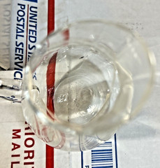 NOS Vintage Dartington Glass Sugar & Cream Set Designed by Frank Thrower England