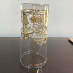 Vintage Culver MCM Highball Barware Magic Mushrooms Hollywood Regency 22k Gold