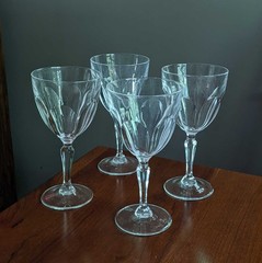 Set of 4 Cristal d’Arques Durand Washington 7 ¼” Water Goblet(s)