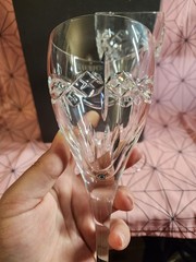 Waterford Lead Crystal Dolmen Goblets – Set of 2 – 115459 – Celtic Knot, Ireland
