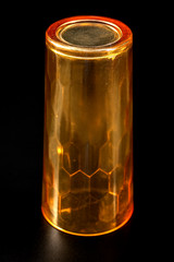 Jeannette Hex Optic Honeycomb Gold Iced Tea Glass 6.375” – Set of 4 + Free Spare