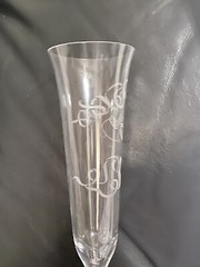 Orrefors Crystal Champagne Bell Flutes Millennium Bells by Erika Lagerbielke 6