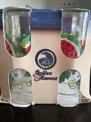 Vintage Anchor Hocking 16 Oz Watermelon Jelly Jar Drinking Glasses NIB Set of 4