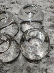 VTG 3 Pairs Silver Tone Rim Roly Poly Punch Glasses Dorothy Thorpe Mad Men