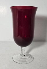 Vintage Colony Regency Ruby Red Iced Tea/Water Goblet 7 3/4 in