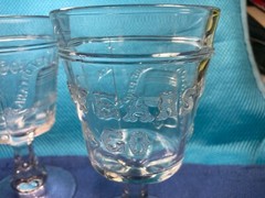 c.1875 100 YEAR CENTENIAL Adams Glass «LIBERTY BELL» Goblet 6 1/8″ 4th of JULY