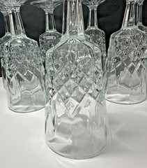 8 Libbey Cambridge Water Ice Tea Goblets Vintage Crystal LIBBEY GLASS COMPANY