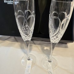 Waterford Crystal True Love Forever Champagne Toasting Flutes in Original Box