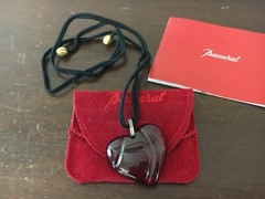 Baccarat Red Heart Crystal Necklace