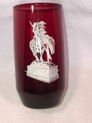 Ruby Depression Glass 5 1/8th In Glass – End of the Trail Decoration Mint