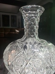 Carafe decanter American Brilliant Period Cut Glass Crystal Hawkes «Brunswick»
