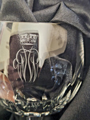 Vintage 8 Royal Brierley «House of Windsor» Full Lead Crystal Goblets Signed
