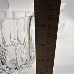 Set of 7 Vintage Cristal D’Arques-Durand Longchamp Crystal Wine Glasses 6.5” H