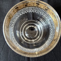 Vtg Culver Tyrol 22k Gold Footed Roly Poly Glasses Set of 8 Mid Century Barware