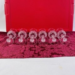 cristal d’argues LONGCHAMP 25 cl Wine Glasses Set of 6 In Box!