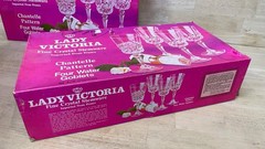 Lady Victoria Chantelle 8 Goblets & 4 Wine Glasses Crystal France 12pc Mixed Lot