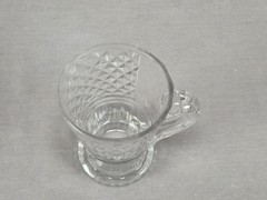 Antique Anglo Irish Cut Diamonds & Panels Glass Punch Cup Circa 1820