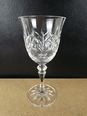 Lot of 3 Galway Crystal Kylemore Water Goblets Glasses Ireland
