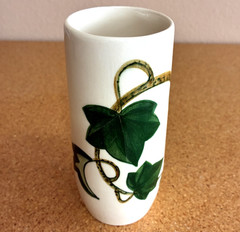 VTG Metlox California Ivy Poppytrail Tapered Iced Tea Tumbler Hand Painted Vase