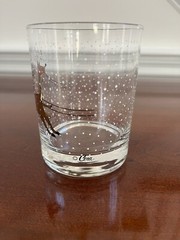 Cera Signed Reindeer Double Old Fashion Glass Christmas Barware
