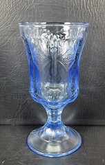 Indiana Glass RECOLLECTION Blue Set Of 4 Goblets Multiple Sets Available