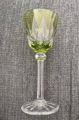 Saint Louis France Cristal Roemer Model Provence Goblet in Chartreuse