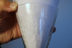 TIFFIN HEISEY SHAWL DANCER Water Goblets & Tall Sherbet / Champagne Glasses