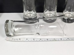 Set of 6 Libbey Hurricane Glasses 1619 Napoli Grande Clear Tall Barware 8.5″