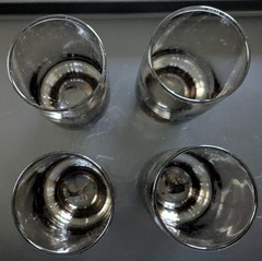 VINTAGE Set of 4 Libbey Glasses – Tawny Smoke Brown Tumblers 1960s Excellent.