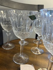 Shannon Crystal Godinger Sutton Place Water Wine Goblet 8pc Set w/Box 30783