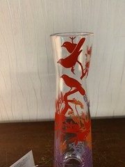 LZC Screen Printed Vase In Baccarat Crystal Model 3