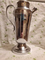 VTG DEPR ERA ART DECO FARBERWARE COCKTAIL SHAKER CHROME PLATED