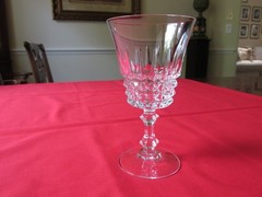 Set 4 Cristal D’Arques France TUILLERIES VILLANDRY Crystal Water Goblet 6 1/8″ B