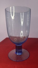 Vintage Light Blue Littala Verna Glass Goblet