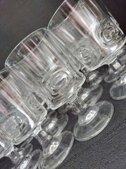 Vintage Cristal DArques Versailles Wine Water Glasses Goblets 18 Piece Set