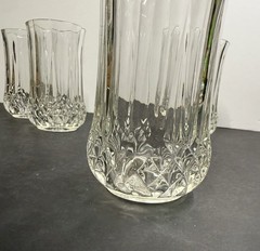 Set Of 4 Vintage Longchamp Style Cristal D’Arques Drinking Glasses 8 oz 5.0”