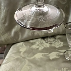 Vtg MCM Rosenthal Crystal Platinum Band Stemware Lot of 3 Glasses Goblet Coupe