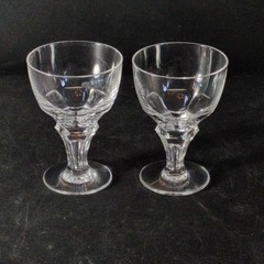ROYAL LEERDAM BERNINA CORDIAL GLASSES, Cut Lead Crystal, 2 7/8″, 1 Oz, 2PCS