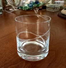 VTG Hand Blown OLD FASHIONED Rocks Glasses HIGHBALL Tumblers POLAND Set Of 6
