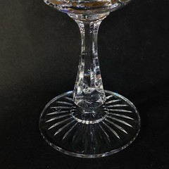 OSCAR DE LA RENTA DRESDEN WATER GLASSES, Cut Lead Crystal, 7 3/8″, FRANCE, 2PCS