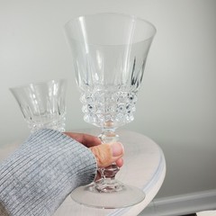 Vintage W.M. Dalton French Lead Crystal Goblets SET OF 8 in Original Boxes No 1