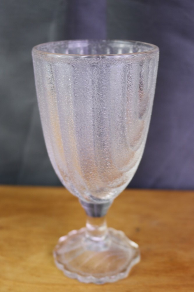 Anchor Hocking Shell Iced Tea Glass (es) Scallop Foot Textured 6 «