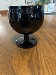 Block Capers Black Amethyest Wine Glass