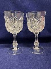 CRISTAL D’ARQUES – DURAND PALAIS WATER GOBLET 8 OUNCE 6 1/2″ SET of 2
