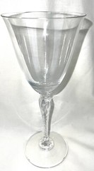 Vintage Oscar De La Renta Llafayette Clear Crystal 8 5/8” Water Goblet 1992-94