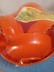 Vintage New In Package 7 Piece Serving Set Tucker Housewares Orange No.17