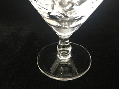 Edinburgh Cut Crystal Wine Goblet, 4 3/4″ Tall x 3 1/4″ Dia, Made in Scotland