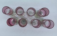 Pink To Rose Ombré Champagne Flutes